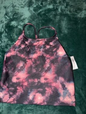 Pink and Black Tie-Dye Spaghetti Strap Cami